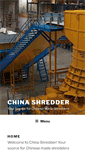 Mobile Screenshot of chinashredder.com